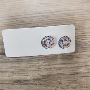 Tie Dye Stud Earrings